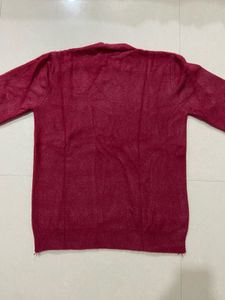 Burgundy Knit Pullover