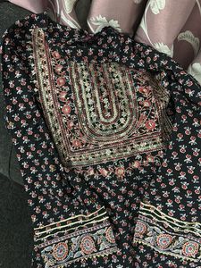 Combo 4 Floral Embroidered Anarkali Kurti