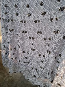 Net Work Heavy Gown With Dupatta