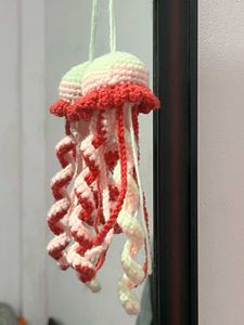 Crochet Jellyfish Keychain/Charm
