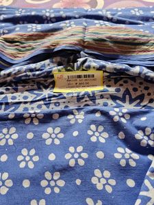 Nalli Unstitched Pure Cotton Suit Set With Dupatta