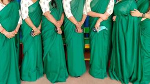 Elegant Green Saree