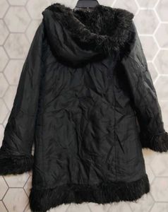 Faux Fur Trimmed Coat