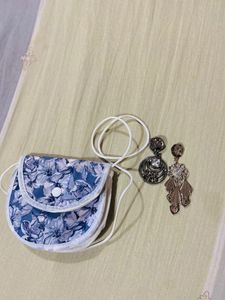 Stylish Structure Slingbags With Chain Combo