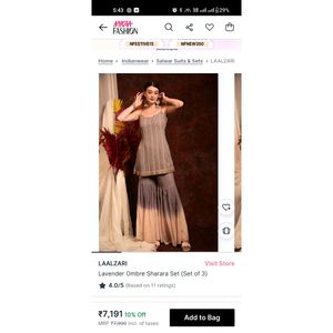 Ombre Sharara Set - Just Under 600