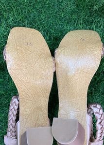 Braided Ankle Strap Heels