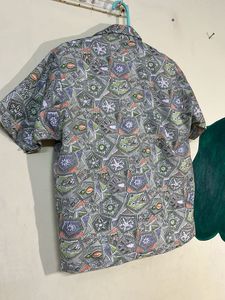 Printed Boxy Top / Overshirt