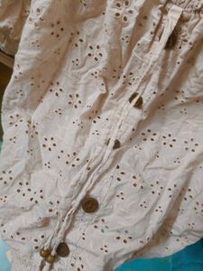 Eyelet Off-Shoulder Top