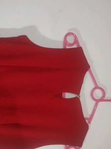 Women Middi Frock With Unsymmetrical Design Ends