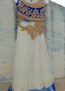 Today Price Is Only 250 Rs Beautiful White Gown