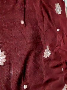 Beautiful Burgundy Saree.
