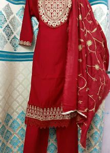 NEW Red Partywear Pant Set 40&#34;