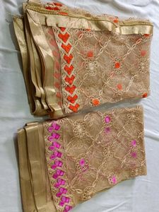 Embroidered Net Dupatta