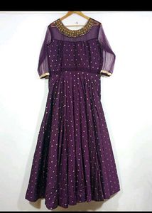 Elegant Purple Dress Set