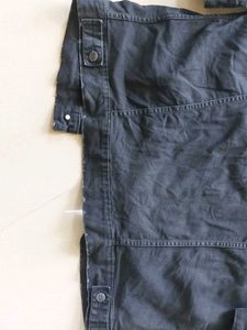 Vintage Washed Black Denim Jacket