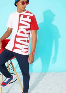 Kook and Keech Trendy White &amp; Red Marvel Tshirt