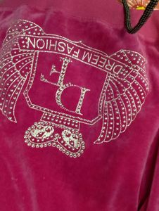 2000s juicy inspird y2k HotPink Velour j