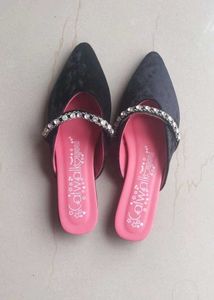 Catwalk Velvet Mules Flats