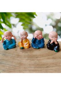 Monk Figurines (Set of 4)