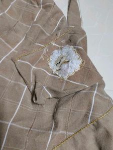 Cute Girl&#39;s Checkered Dress