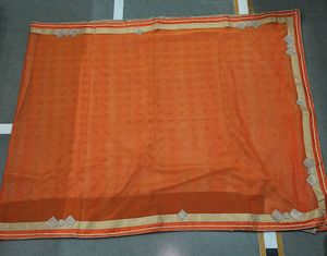 Orange Embellished Saree