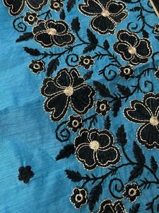 Blue Embroidered Kurta