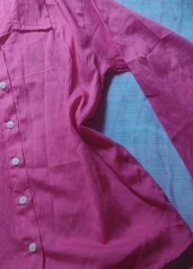 Pink Casual Shirt and tank top