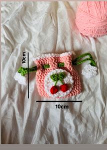 Handmade Cherry Crochet Pouch