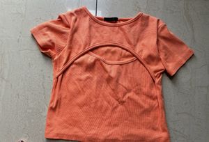 Orange Crop Top