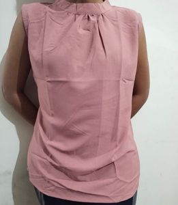 Pink Sleeveless Top