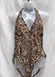 Chic Animal Print One-Piece Swimsuit