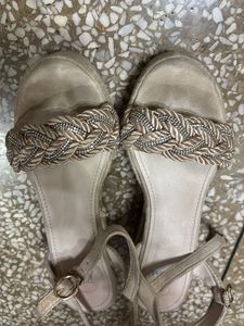 Braided Strap Heeled Sandals