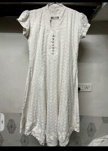 White Short Sleeve Dress