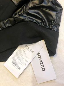 Savana Black Bomber Jacket