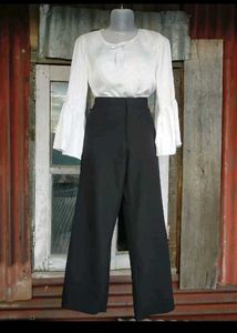 Black Wide Leg Trousers