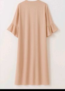 Peach Ruffle Detail Shrug