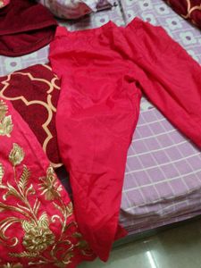 Pink Kurti with Gold Embroidery