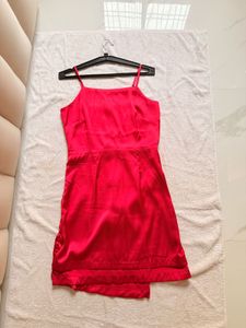 Satin Bodycon Dress Knee Length