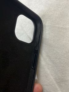 Black silicone case for iPhone 13