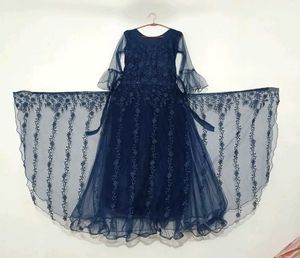 Elegant Navy Blue Ethnic Gown