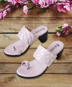 Lavender Stitch Mule Sandal