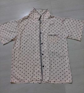 Nude Polka Night Shirt
