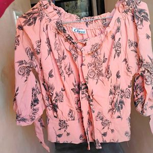 Floral Off-Shoulder Blouse