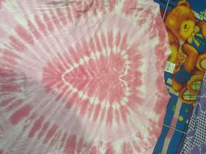 Pink Heart Tie-Dye Crop Top
