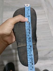 Black leather Ankle Boots