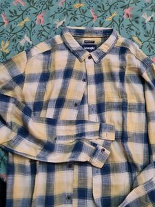 Wrangler Yellow Blue Check Shirt