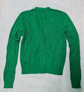 Green Knit Cardigan