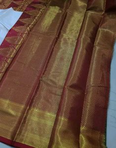 Banarsi Silk Saree With Semi Stitched  Blouse