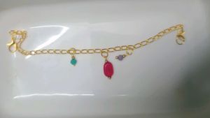 Gold Tone Charm Bracelet
