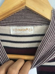 Striped Knit Sweater